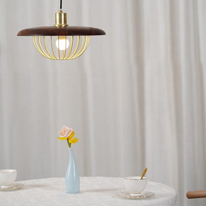 Kasa Nordic Houten Hanglamp met Metaal-light decor-De Bazelaar