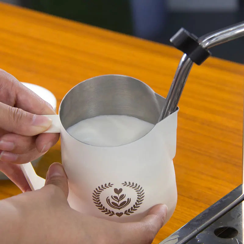 Latte Art Melkkan - Perfect voor Cappuccino & Koffie-Coffee & Tea-De Bazelaar