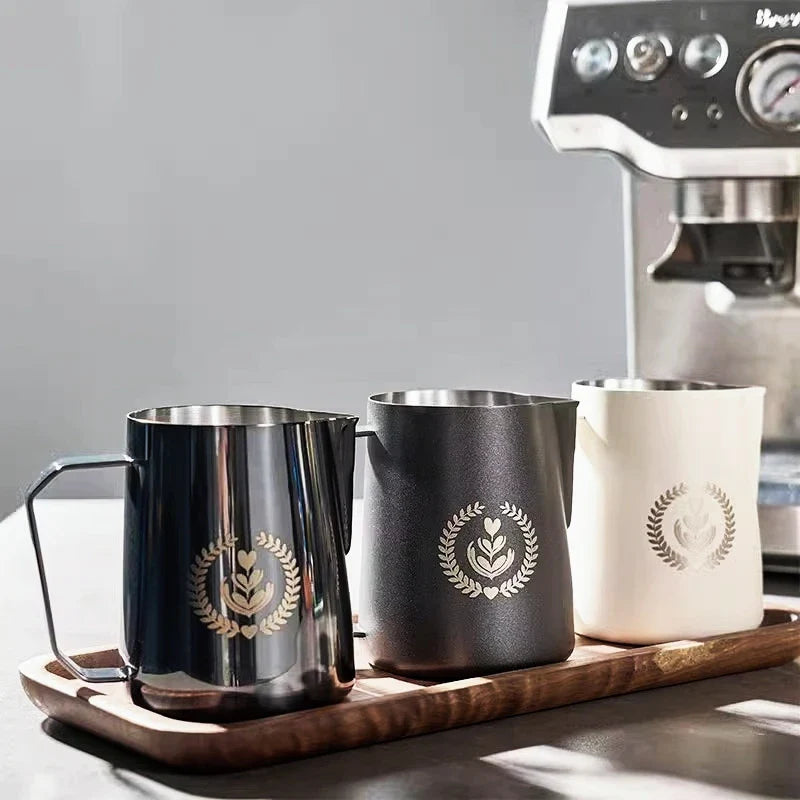 Latte Art Melkkan - Perfect voor Cappuccino & Koffie-Coffee & Tea-De Bazelaar