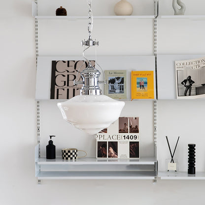 Klassieke School Hanglamp met LED – Tijdloos en Energiezuinig-lamp-De Bazelaar