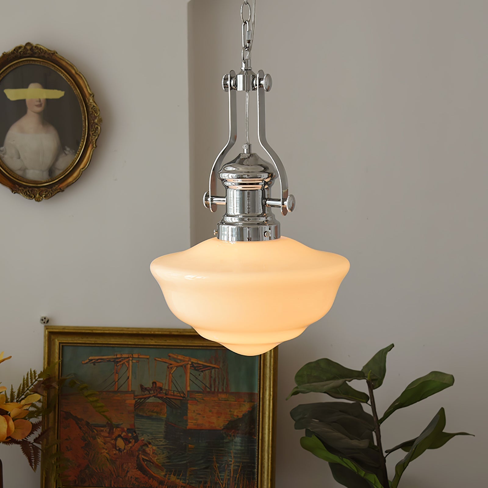 Klassieke School Hanglamp met LED – Tijdloos en Energiezuinig-lamp-De Bazelaar