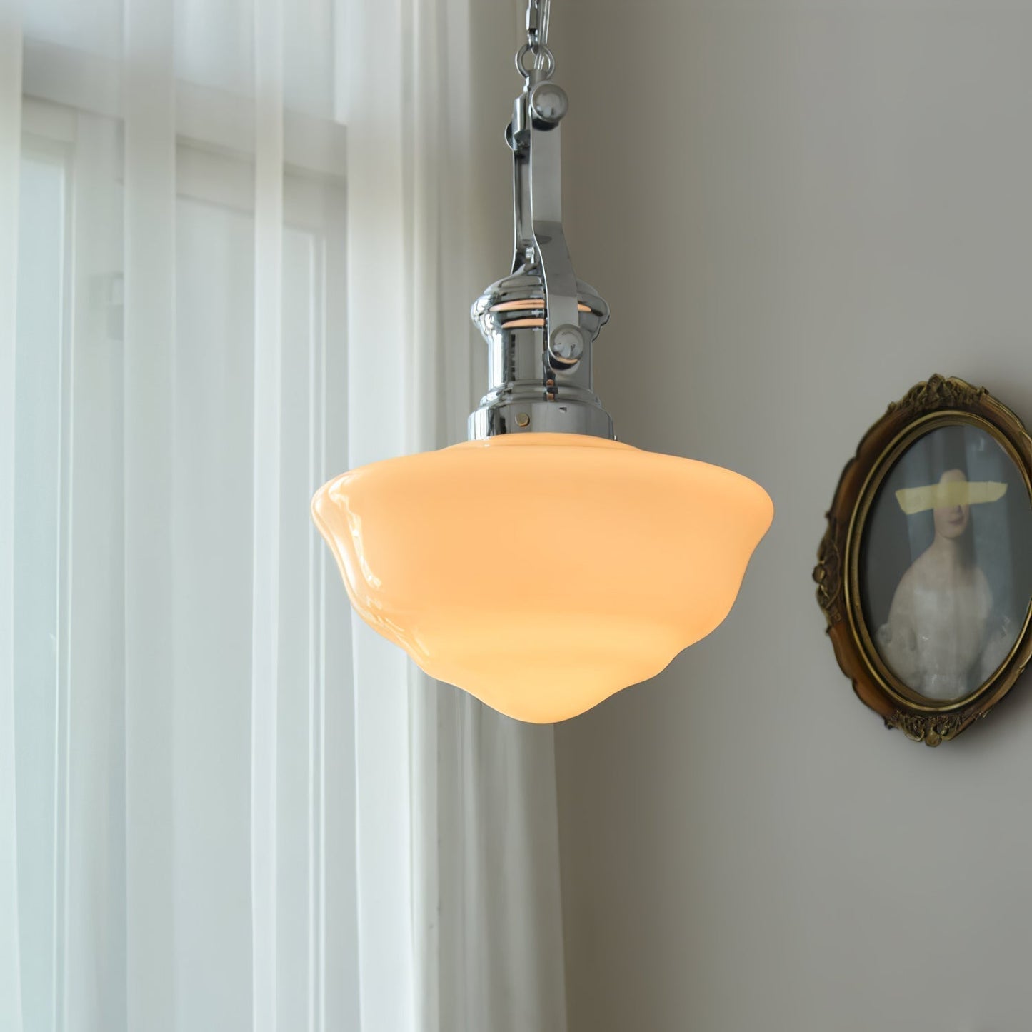Klassieke School Hanglamp met LED – Tijdloos en Energiezuinig-lamp-De Bazelaar