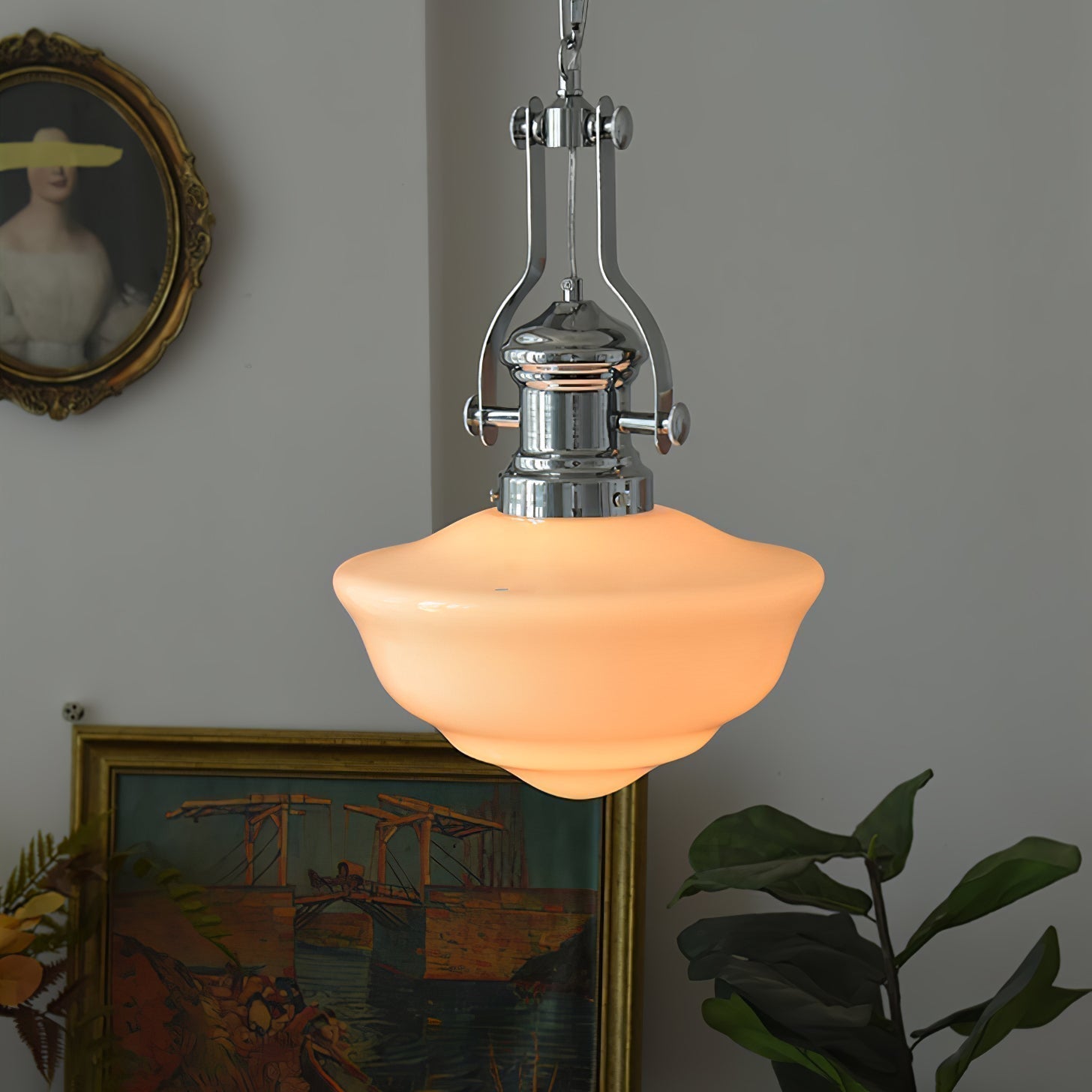 Klassieke School Hanglamp met LED – Tijdloos en Energiezuinig-lamp-De Bazelaar