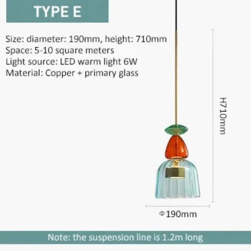 Hanglamp met Gekleurd Glas – Modern en Stijlvol Design-lamp-De Bazelaar