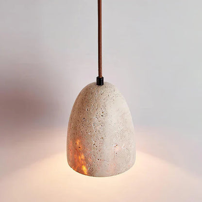 Hanglamp Travertin – Luxe Natuurlijke Elegantie-light decor-De Bazelaar