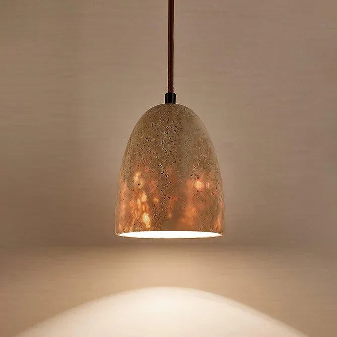 Hanglamp Travertin – Luxe Natuurlijke Elegantie-light decor-De Bazelaar