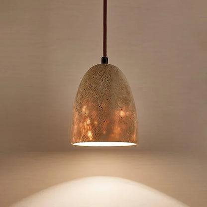 Hanglamp Travertin – Luxe Natuurlijke Elegantie-light decor-De Bazelaar