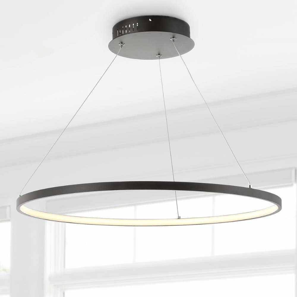 Elegante Cirkelformaat Hanglamp met Dimbare LED-light decor-De Bazelaar