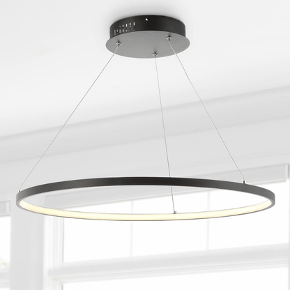 Elegante Cirkelformaat Hanglamp met Dimbare LED-light decor-De Bazelaar