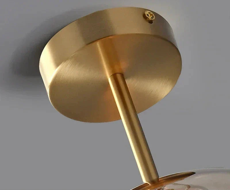 Compacte Glazen Plafondlamp voor Moderne Elegantie-lamp-De Bazelaar