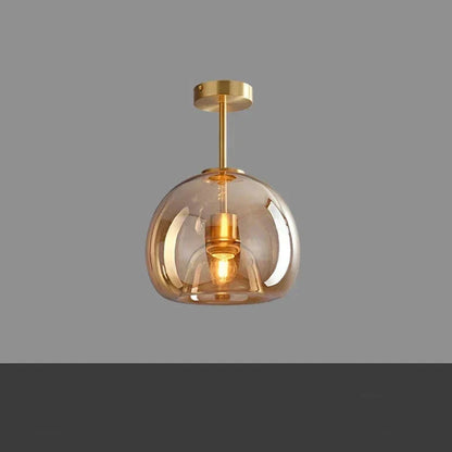 Compacte Glazen Plafondlamp voor Moderne Elegantie-lamp-De Bazelaar