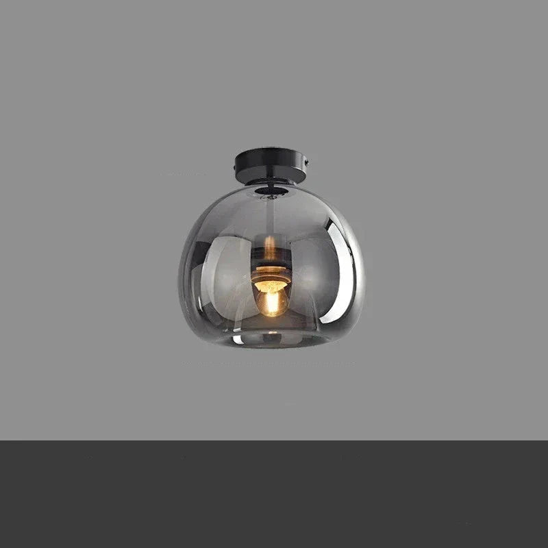 Compacte Glazen Plafondlamp voor Moderne Elegantie-lamp-De Bazelaar