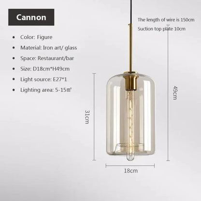Elegante NordicGlas Hanglamp voor Modern Interieur-light decor-De Bazelaar