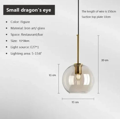Elegante NordicGlas Hanglamp voor Modern Interieur-light decor-De Bazelaar