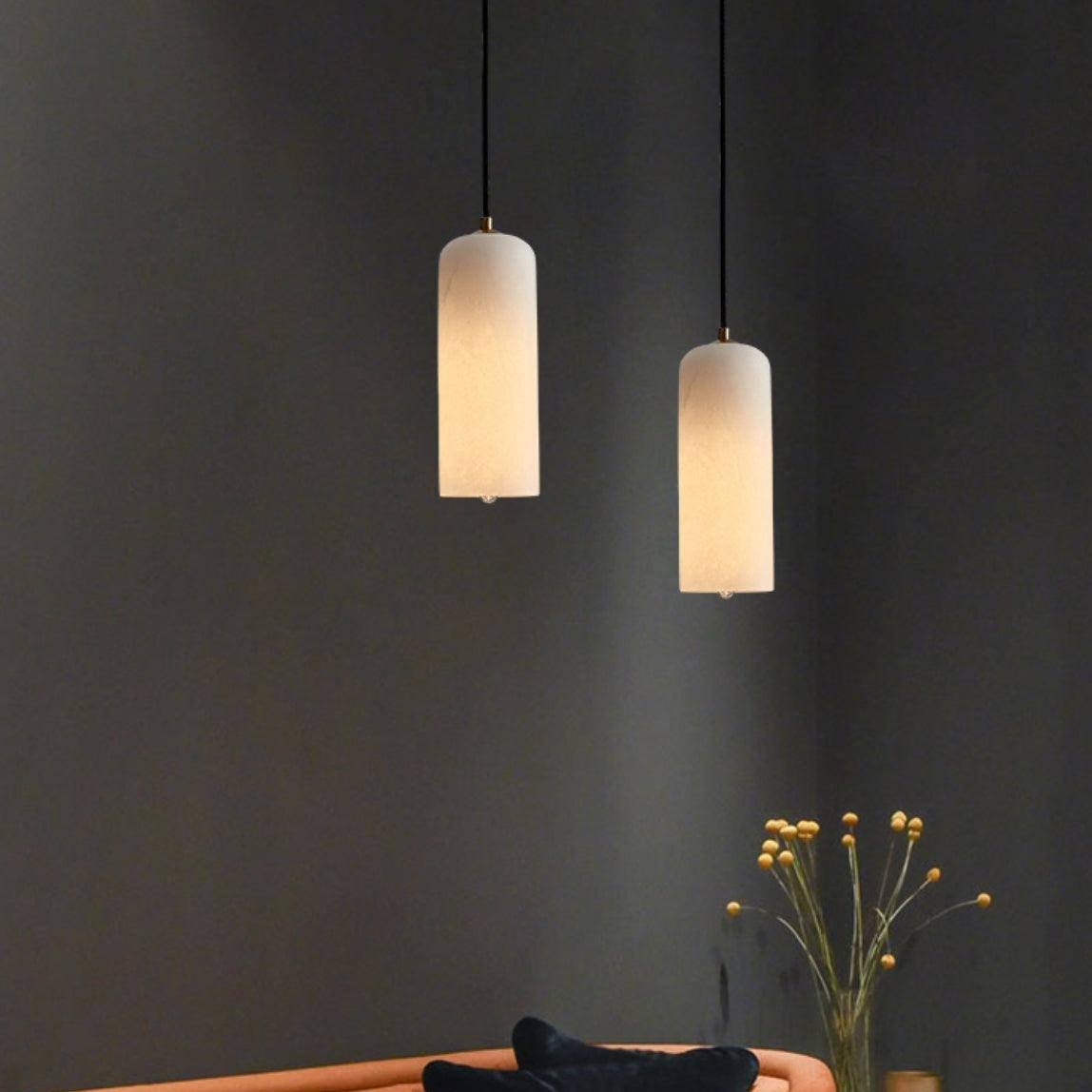 Monty Plafondlamp - Luxe Verlichting met Alabaster Lampenkap-lamp-De Bazelaar