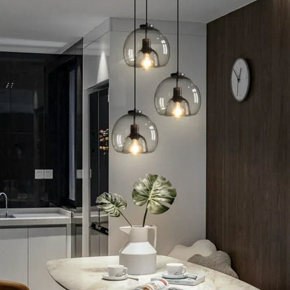 Moderne glazen hanglamp voor sfeervolle verlichting-light decor-De Bazelaar