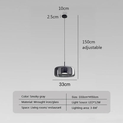 Minimalistische Glazen Hanglamp - TransparantLicht-light decor-De Bazelaar