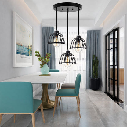 Retro Industriële Hanglamp Zwart Metaal-light decor-De Bazelaar