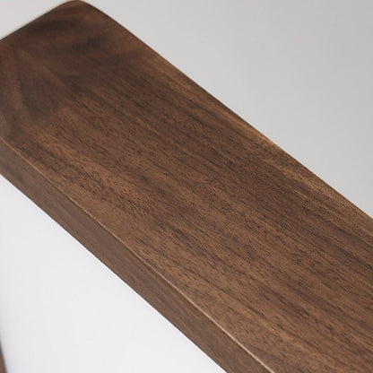 Zwarte Walnoot Plafondlamp met Dimbare LED-light decor-De Bazelaar