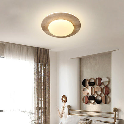 Middeleeuwse Plafondlamp in Crème Travertijnstijl-light decor-De Bazelaar