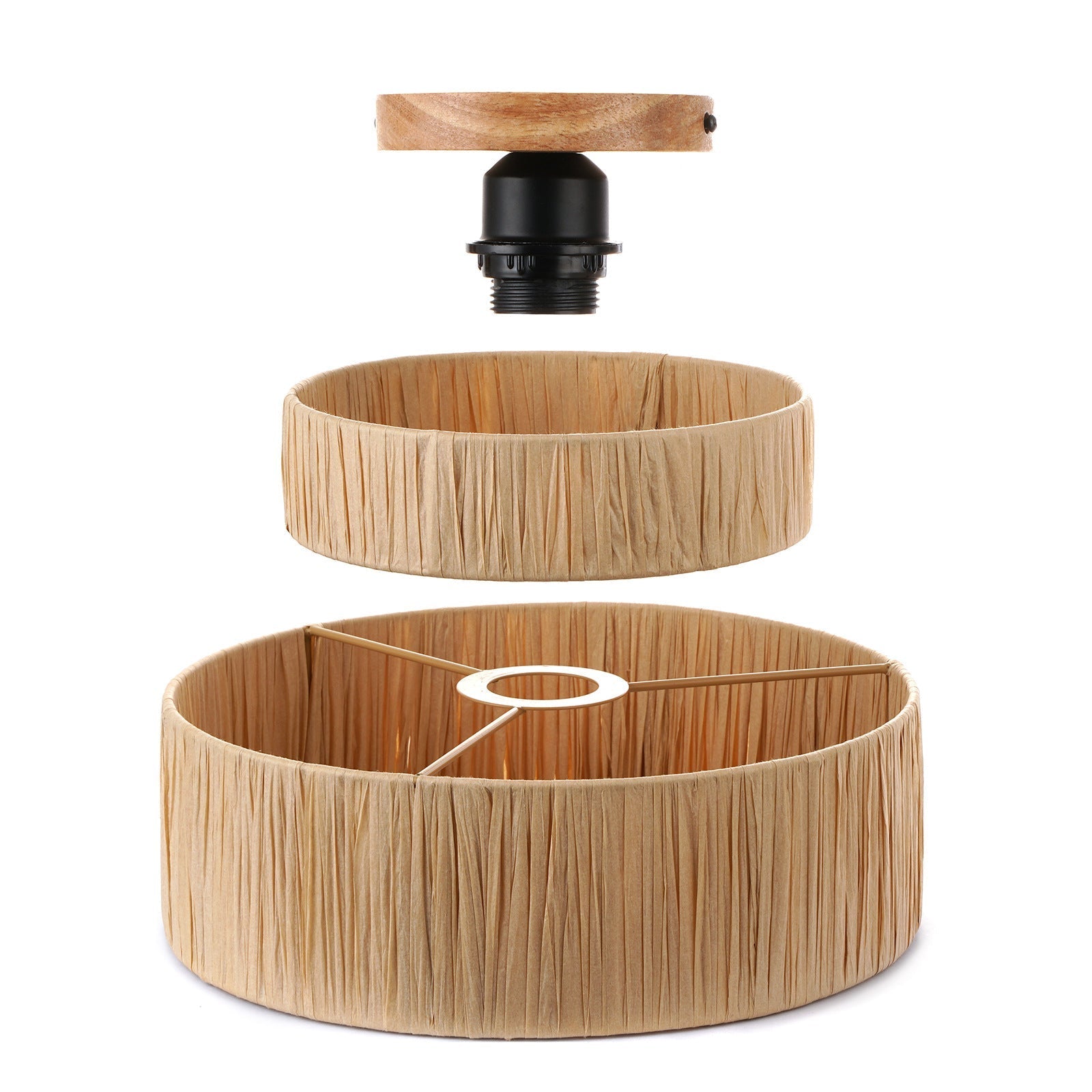 Moderne Rotan Boheemse Plafondlamp-light decor-De Bazelaar