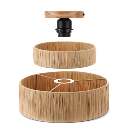 Moderne Rotan Boheemse Plafondlamp-light decor-De Bazelaar