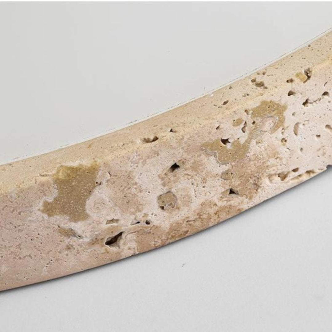 Ronde Plafondlamp Travertin Crème - Moderne LED-verlichting