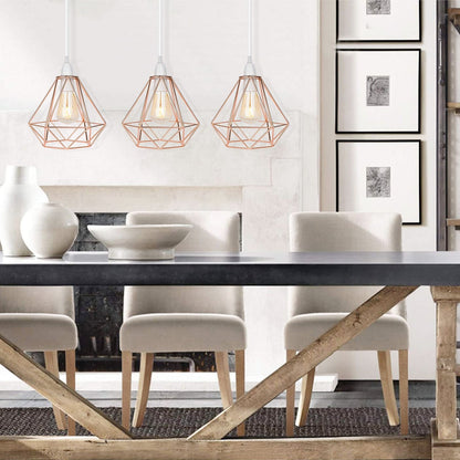 Noordse Diamant Metalen Hanglamp - Modern & Elegant-light decor-De Bazelaar