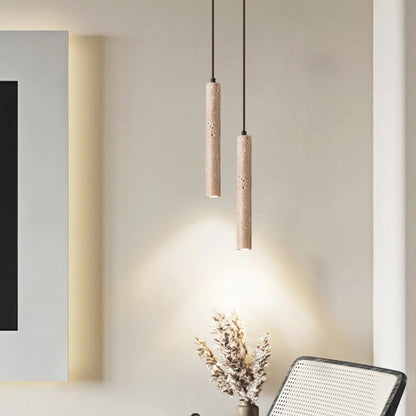 Minimalistische Travertijn Hanglamp LED-light decor-De Bazelaar