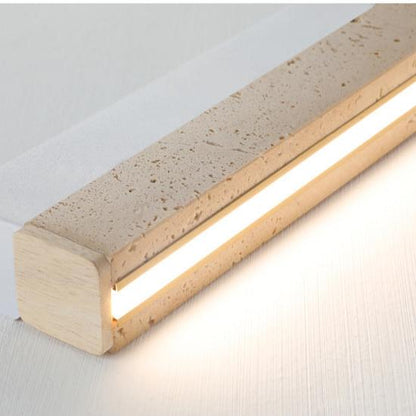 Moderne Travertijn Plafondlamp met LED-light decor-De Bazelaar