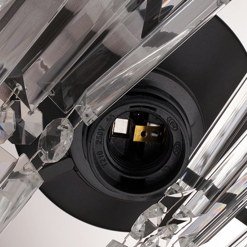 Luxe Kristallen Plafondlamp met Koperen Afwerking-light decor-De Bazelaar