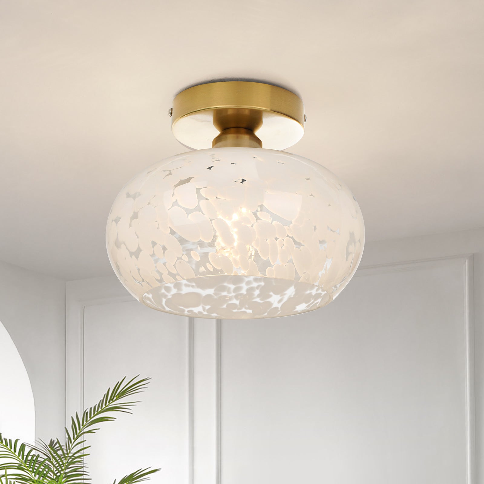 Nordic Cloud Glazen Plafondlamp – Modern en Elegant-light decor-De Bazelaar