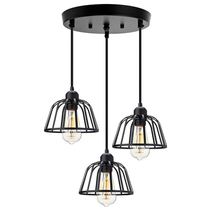 Retro Industriële Hanglamp Zwart Metaal-light decor-De Bazelaar