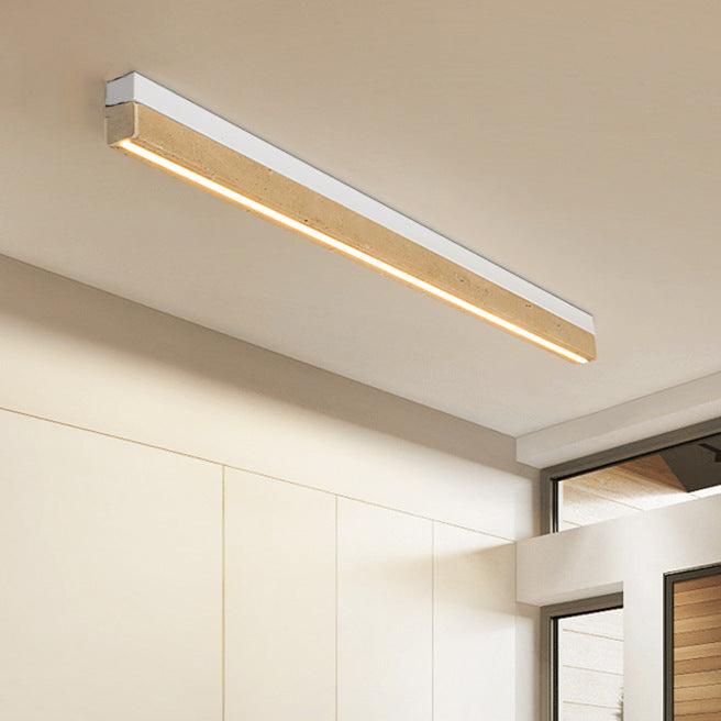 Moderne Travertijn Plafondlamp met LED-light decor-De Bazelaar