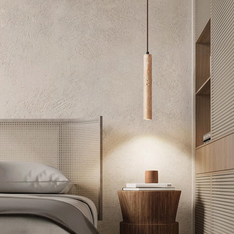 Minimalistische Travertijn Hanglamp LED-light decor-De Bazelaar