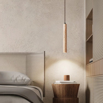 Minimalistische Travertijn Hanglamp LED-light decor-De Bazelaar