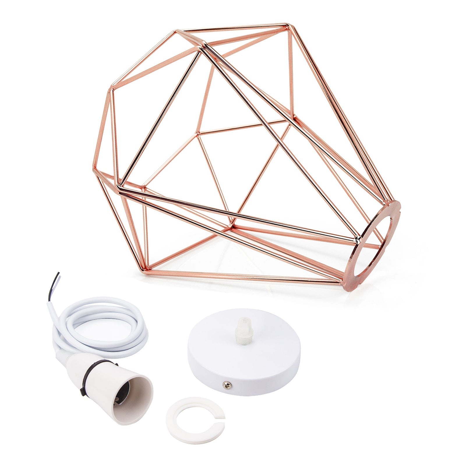 Noordse Diamant Metalen Hanglamp - Modern & Elegant-light decor-De Bazelaar