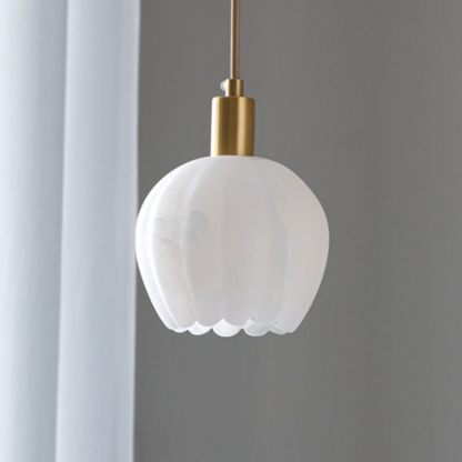 Alabaster Hanglamp Lilin – Luxe Marmeren Design met LED