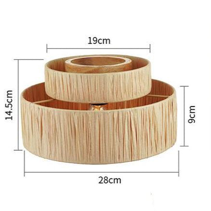 Moderne Rotan Boheemse Plafondlamp-light decor-De Bazelaar