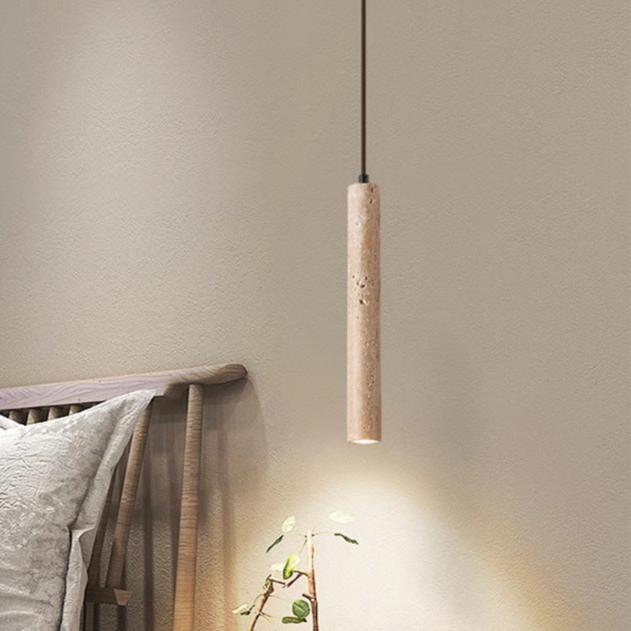 Minimalistische Travertijn Hanglamp LED-light decor-De Bazelaar