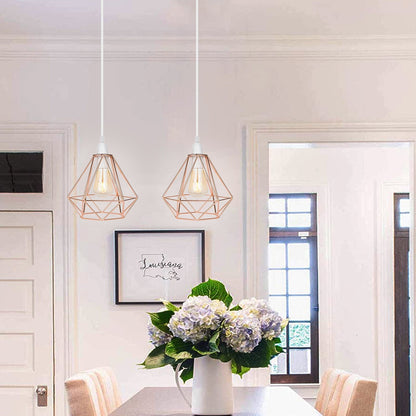 Noordse Diamant Metalen Hanglamp - Modern & Elegant-light decor-De Bazelaar