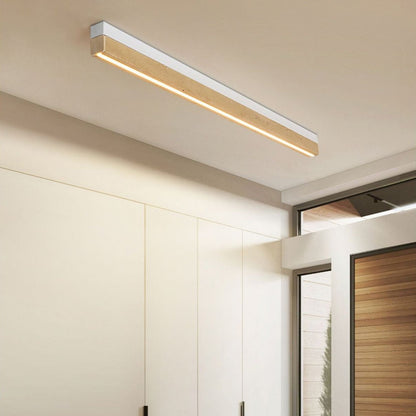 Moderne Travertijn Plafondlamp met LED-light decor-De Bazelaar