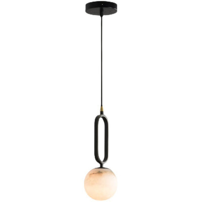 Ovale Alabaster Hanglamp – Elegante Verlichting voor Elke Ruimte