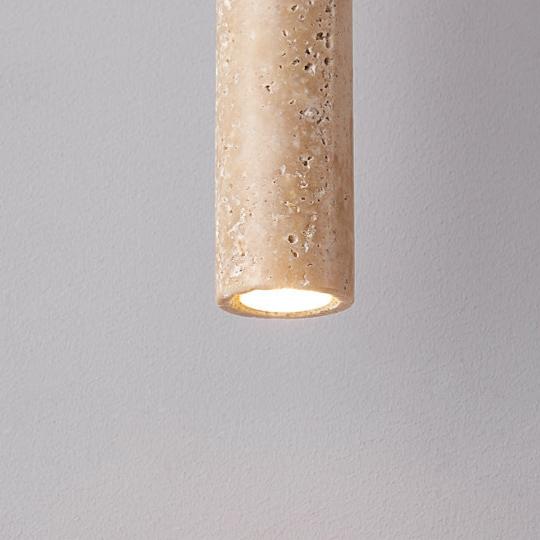 Minimalistische Travertijn Hanglamp LED-light decor-De Bazelaar