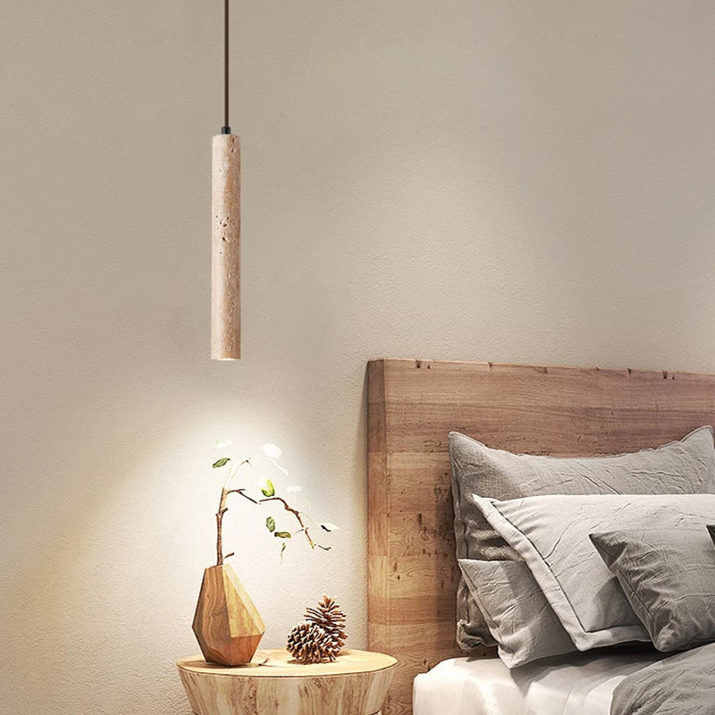Minimalistische Travertijn Hanglamp LED-light decor-De Bazelaar