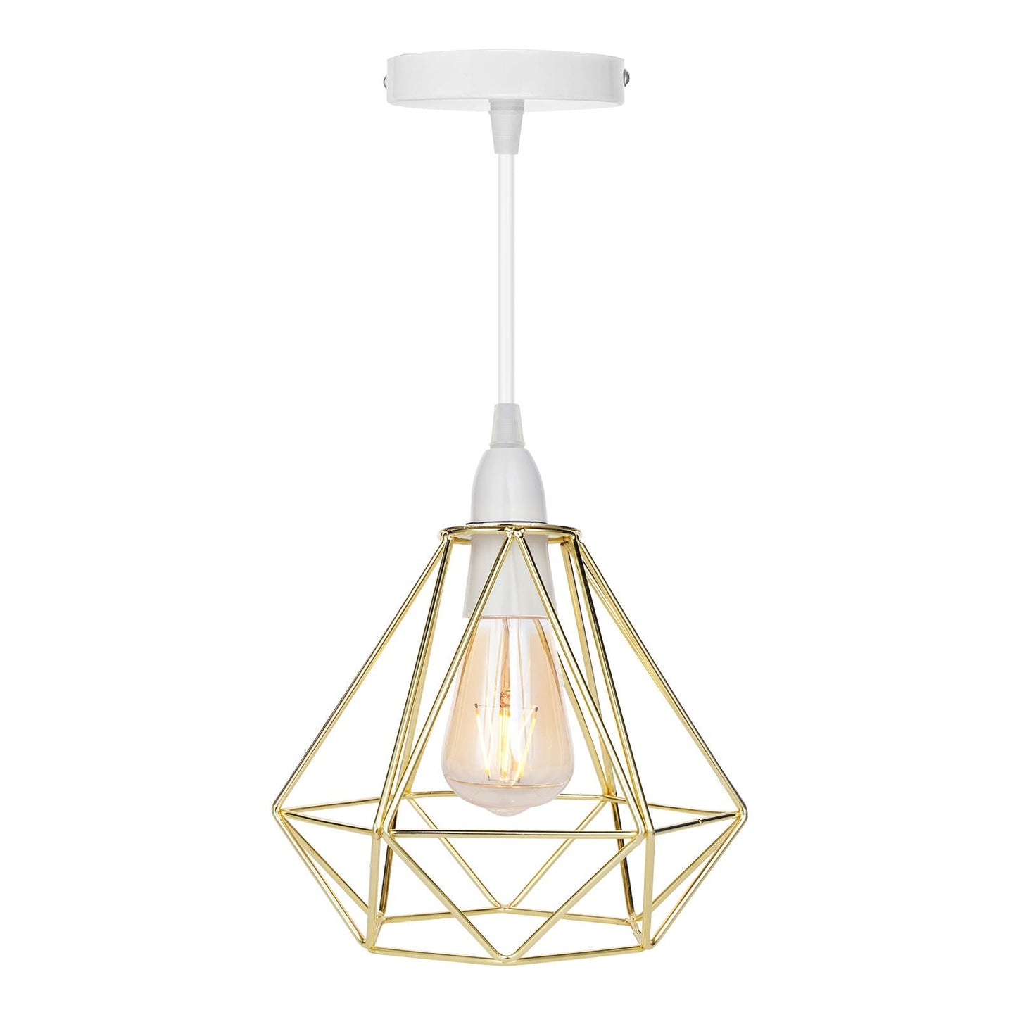Noordse Diamant Metalen Hanglamp - Modern & Elegant-light decor-De Bazelaar
