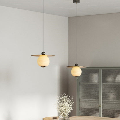 Aluminium LED Hanglamp met Marmer Design-light decor-De Bazelaar