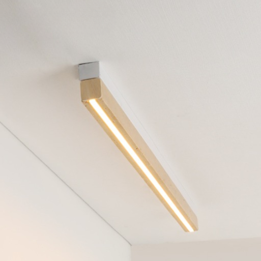 Moderne Travertijn Plafondlamp met LED-light decor-De Bazelaar