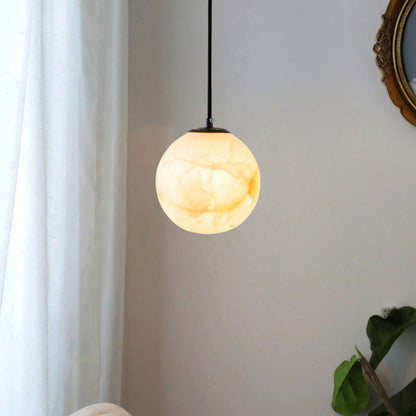 Luxe Albasten Hanglamp - Elegantie en Sfeervolle Verlichting