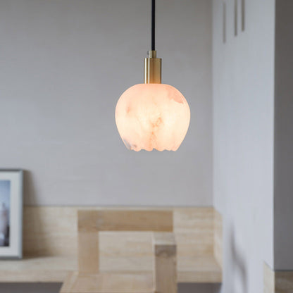 Alabaster Hanglamp Lilin – Luxe Marmeren Design met LED